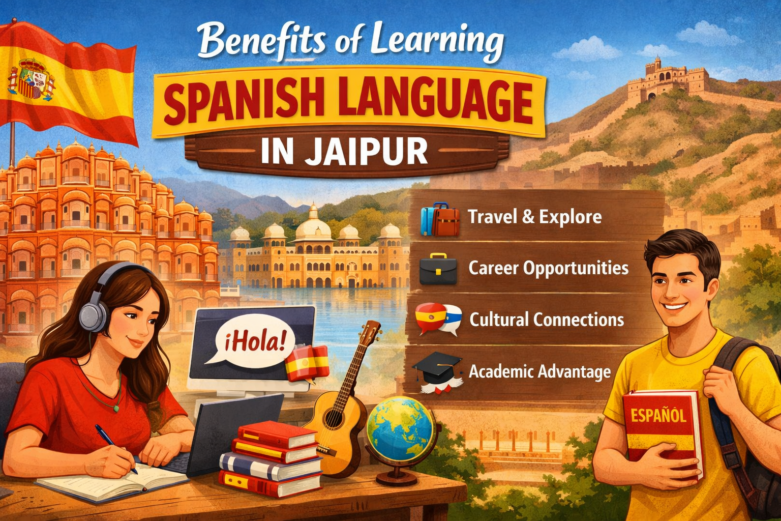 Benefits of Learning Spanish Language in Jaipur