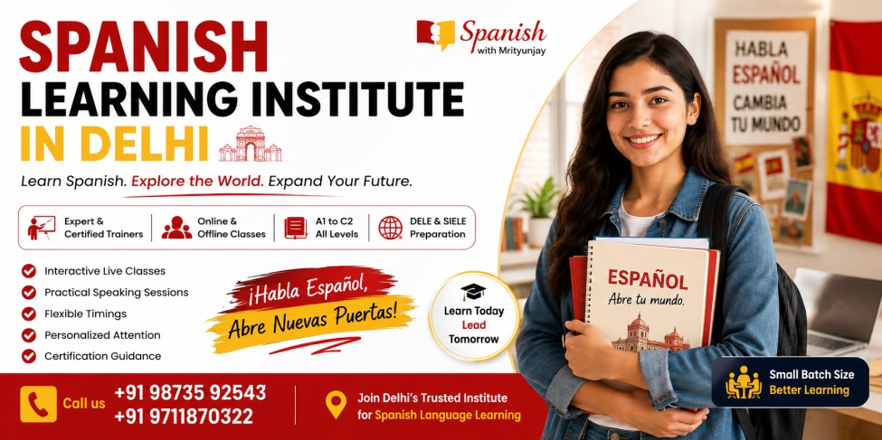 Spanish Learning Institute in Delhi | Spanish with Mrityunjay