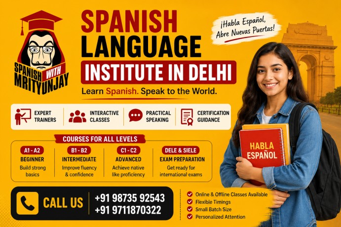 Spanish Language Institute in Delhi | Spanish with Mrityunjay