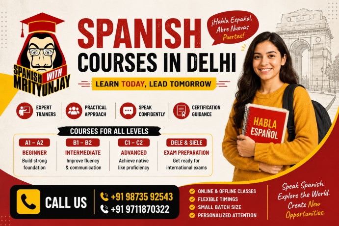 Spanish Courses in Delhi | A1–C2 Spanish Classes | Spanish with Mrityunjay